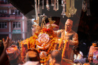 Sindoor Jatra In Nepal.