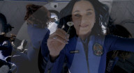 Moment Katy Perry and Lauren Sanchez in all female Blue Origin space flight went weightless