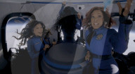 Moment Katy Perry and Lauren Sanchez in all female Blue Origin space flight went weightless