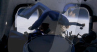 Moment Katy Perry and Lauren Sanchez in all female Blue Origin space flight went weightless