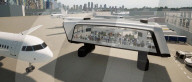 Wheeled passenger lounge for faster airline loading