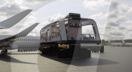 Wheeled passenger lounge for faster airline loading