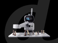 Chess playing robot makes its own moves