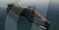 Concept cruise ship for ageing population in the year 2100