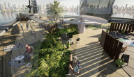 Concept cruise ship for ageing population in the year 2100