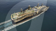 Concept cruise ship for ageing population in the year 2100