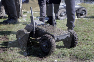 Ukraine Forces test ground-based robots