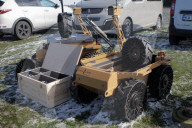 Ukraine Forces test ground-based robots