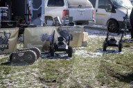 Ukraine Forces test ground-based robots