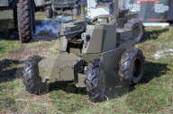 Ukraine Forces test ground-based robots