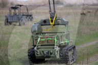Ukraine Forces test ground-based robots