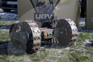 Ukraine Forces test ground-based robots