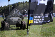 Ukraine Forces test ground-based robots