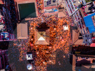 Bisket Jatra Celebration In Thimi, Nepal