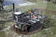Ukraine Forces test ground-based robots