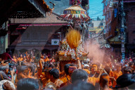 Bisket Jatra Celebration In Thimi, Nepal