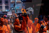 Bisket Jatra Celebration In Thimi, Nepal