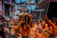 Bisket Jatra Celebration In Thimi, Nepal