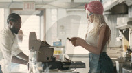 Byonce hots things up in sweaty diner for Levi's