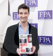 Tim Bouverie, author of Allies at War press briefing at the Foreign Press Association