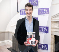 Tim Bouverie, author of Allies at War press briefing at the Foreign Press Association