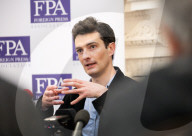 Tim Bouverie, author of Allies at War press briefing at the Foreign Press Association