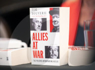Tim Bouverie, author of Allies at War press briefing at the Foreign Press Association