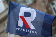 Protest In Defense Of TV Republika In Krakow