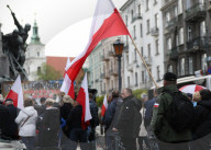 Protest In Defense Of TV Republika In Krakow
