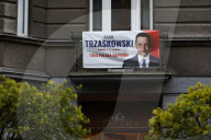 Election Banner In Krakow
