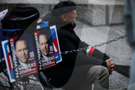 Protest In Defense Of TV Republika In Krakow