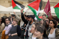 Pro-Palestinian March In Krakow