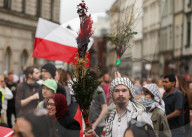 Pro-Palestinian March In Krakow