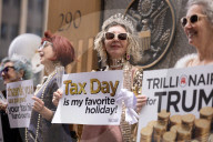 Tax Day Protest Against President Donald Trump