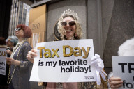 Tax Day Protest Against President Donald Trump