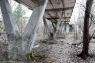 Prypiat River Station in the Chornobyl Exclusion Zone