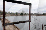 Prypiat River Station in the Chornobyl Exclusion Zone