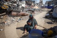 Aftermath Of Israeli Airstrike In Gaza, Palestine