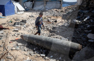 Aftermath Of Israeli Airstrike In Gaza, Palestine