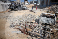 Aftermath Of Israeli Airstrike In Gaza, Palestine