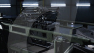 Autonomous military front line vehicle destroys drones