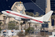 Top Secret Janet Airways Flying In Las Vegas, Nevada.