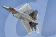 Lockheed Martin F-22 Raptor With Flares In Yuma, Arizona. 