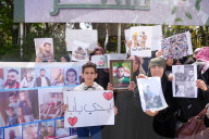 Syrians Protest In Umayyad Square Demanding To Know The Fate Of Their Relatives In Libya