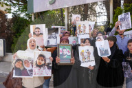 Syrians Protest In Umayyad Square Demanding To Know The Fate Of Their Relatives In Libya