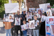 Syrians Protest In Umayyad Square Demanding To Know The Fate Of Their Relatives In Libya