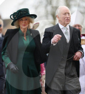 King Charles III and Queen Camilla attend the Royal Maundy Service. Durham Cathedral, Durham, UK. 
