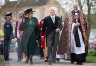 King Charles III and Queen Camilla attend the Royal Maundy Service. Durham Cathedral, Durham, UK. 