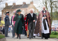 King Charles III and Queen Camilla attend the Royal Maundy Service. Durham Cathedral, Durham, UK. 