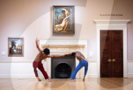 Anthony and Kel Matsena (The Matsena Brothers) at the Courtauld Gallery, Somerset House, London, UK.